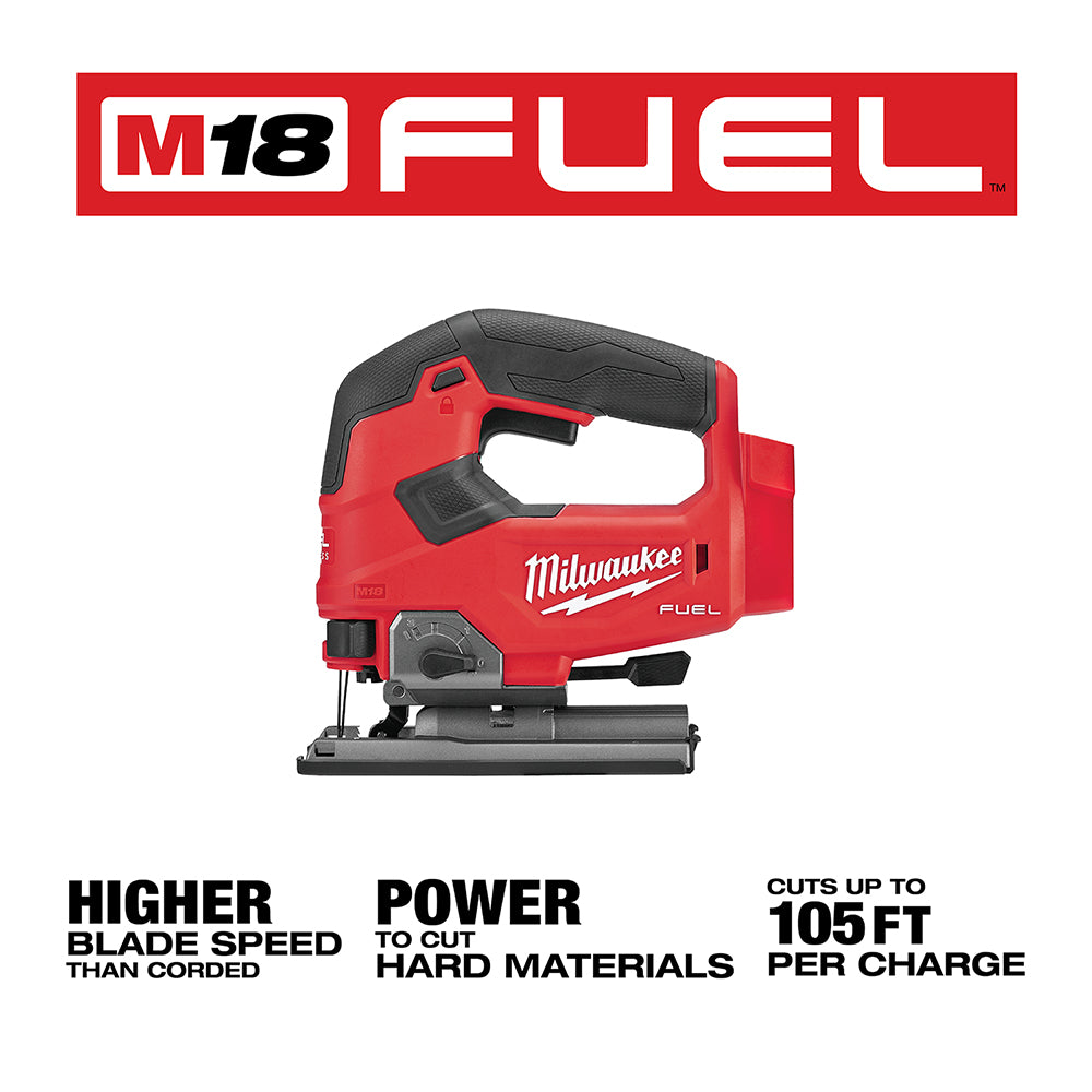 Milwaukee 2737-20 M18 FUEL 18V Cordless D-Handle Jig Saw - Bare Tool