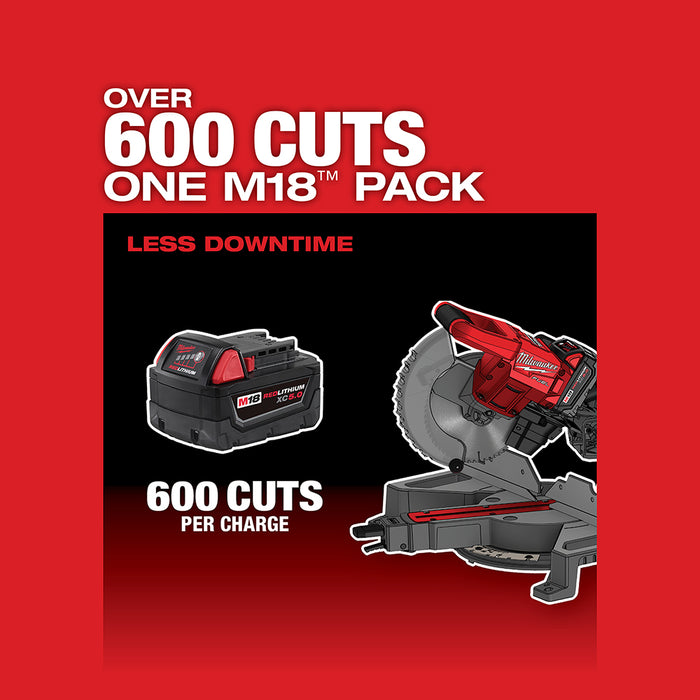 Milwaukee 2733-20 M18 FUEL 18V 7-1/4" Dual Bevel Sliding Miter Saw - Bare Tool