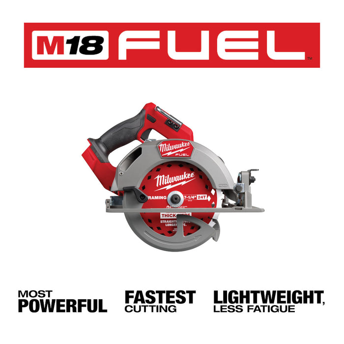 Milwaukee 2834-20 M18 FUEL 18V 7-1/4" Cordless Circular Saw - Bare Tool