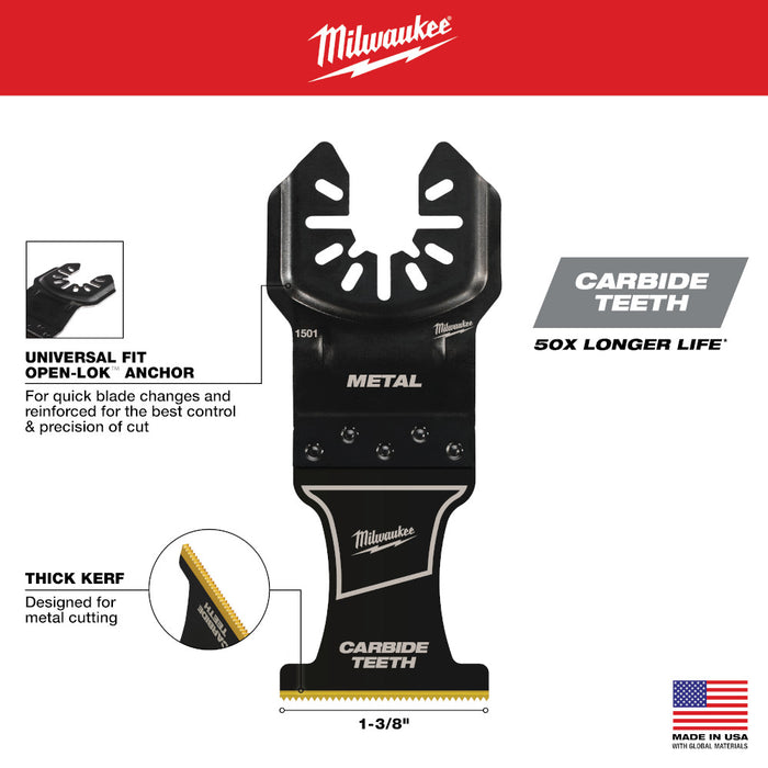 Milwaukee 49-10-9001 OPEN-LOK All Purpose Multi-Tool Blade Variety Pack - 3 PC