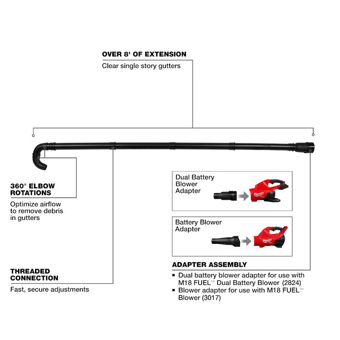 Milwaukee 49-16-2790 Blower Gutter Attachment