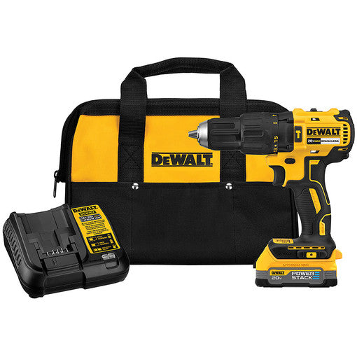 DeWALT DCD778E1 20V MAX 1/2" Brushless Drill/Driver w/ PowerStack Battery