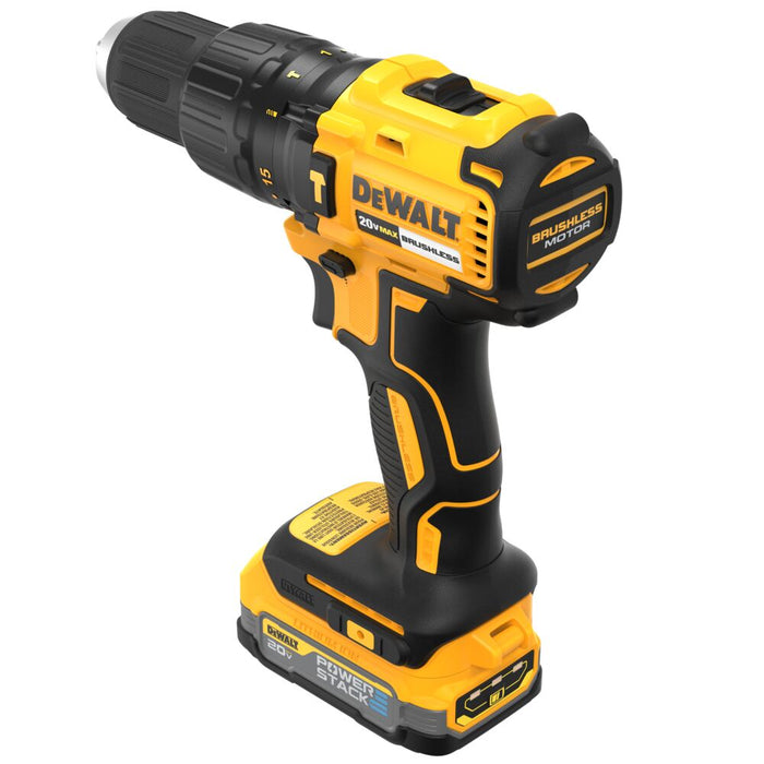 DeWALT DCD778E1 20V MAX 1/2" Brushless Drill/Driver w/ PowerStack Battery