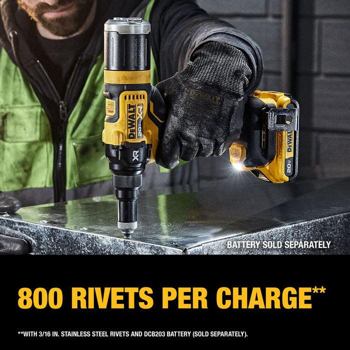 DeWALT DCF403B 20V MAX 3/16" Brushless Cordless Rivet Tool - Bare Tool