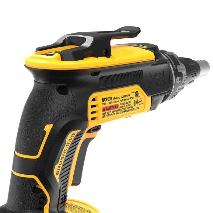 DeWALT DCF630E1 20V MAX XR Drywall Screwgun Kit w/ 1.7 Ah Battery and Charger