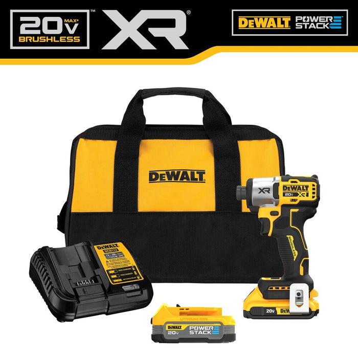 DeWALT DCF845D1E1 20V MAX XR 1/4" Impact Driver w/ POWERSTACK Kit