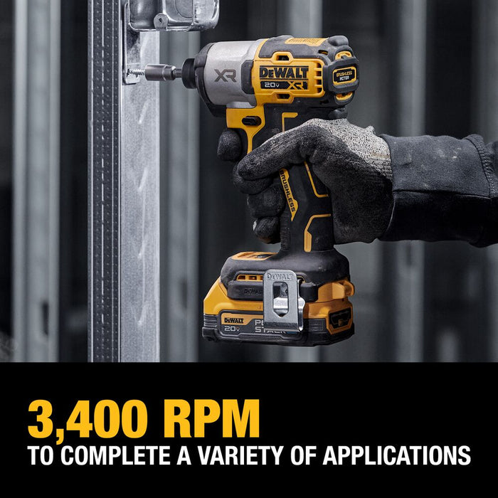 DeWALT DCF845D1E1 20V MAX XR 1/4" Impact Driver w/ POWERSTACK Kit