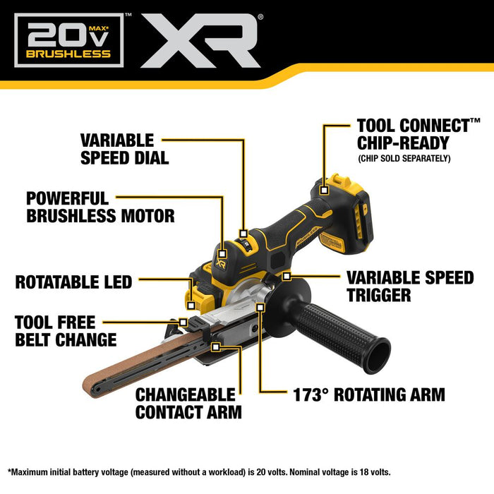 DeWALT DCM200B 20V MAX XR 18" Brushless Cordless Li-Ion Bandfile - Bare Tool