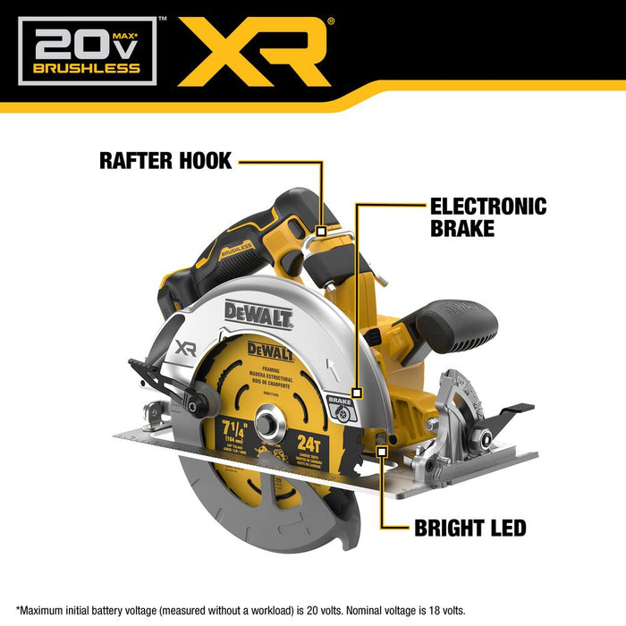 DeWalt DCS590B 20V MAX 7-1/4" Cordless Li-Ion Circular Saw - Bare Tool