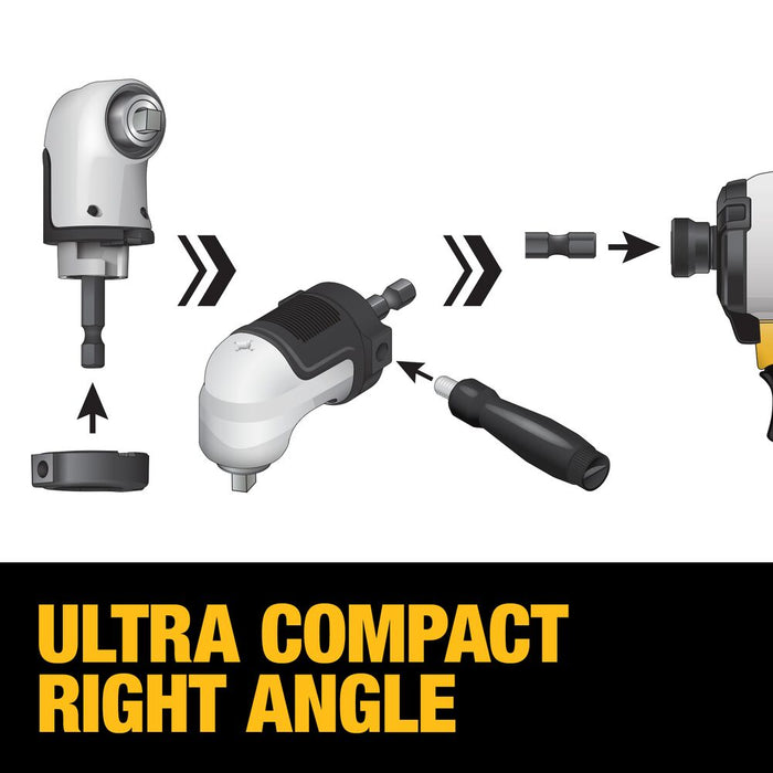 DeWALT DWAMRA14FT FLEXTORQ 1/4" Square Drive Modular Right Angle Attachment