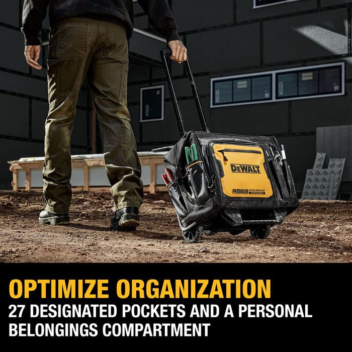 DeWALT DWST560107 18" PRO Durable Water Resistant Rolling Tool Bag