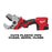 Milwaukee 2470-20 M12 12V PVC Plastic Pipe Shear - Bare Tool