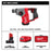 Milwaukee 2508-21XC M12 FUEL 12V 5/8" SDS Plus Rotary Hammer Kit