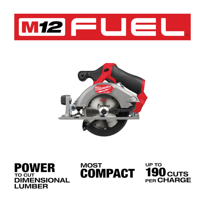 Milwaukee 2521-20 M12 FUEL 12V 5-3/8" Cordless Circular Saw - Bare Tool