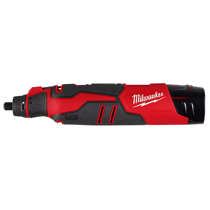 Milwaukee 2525-21 M12 12V Li-Ion Cordless Brushless Rotary Tool Kit