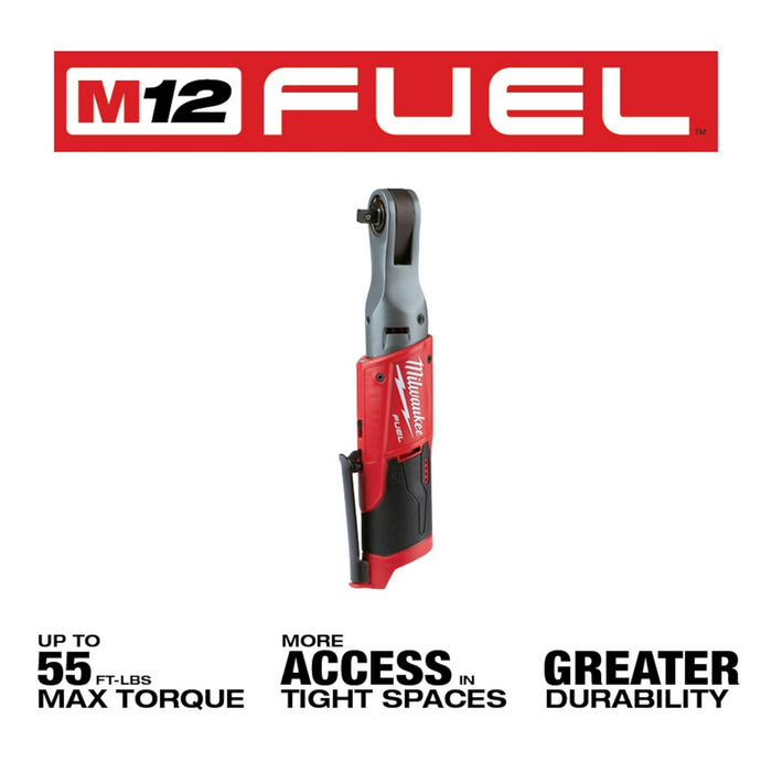 Milwaukee 2557-80 M12 FUEL 12V Fuel 3/8 In Ratchet Bare Tool - Reconditioned