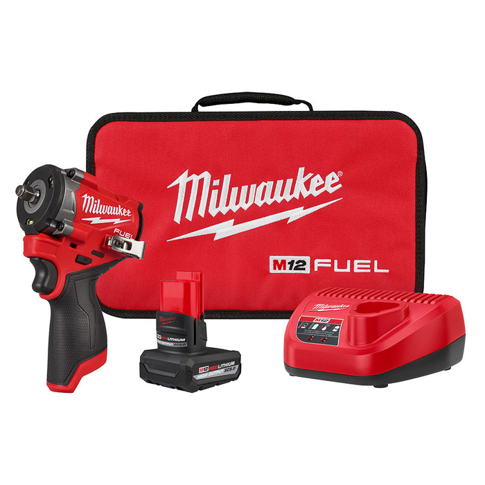 Milwaukee 2562-21 M12 FUEL 12V 3/8" Stubby Impact Wrench Kit