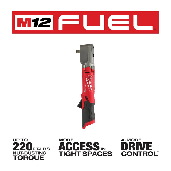 Milwaukee 2564-80 M12 FUEL 12V 3/8" Cordless Right Angle Impact Wrench - Recon