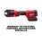 Milwaukee 2674-82C M18 18V Short Throw Press Tool Kit w/ PEX Crimp Jaws - Recon