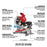 Milwaukee 2739-80 M18 18V 12" Cordless Miter Saw - Bare Tool - Recon