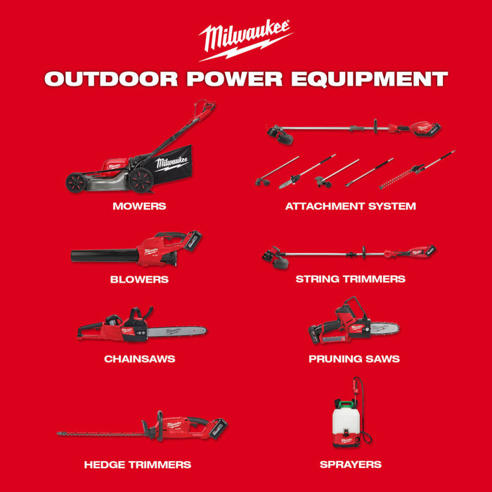 Milwaukee 2825-21PST M18 FUEL 18V 10" Cordless Pole Saw Kit w/ Hedge Trimmer