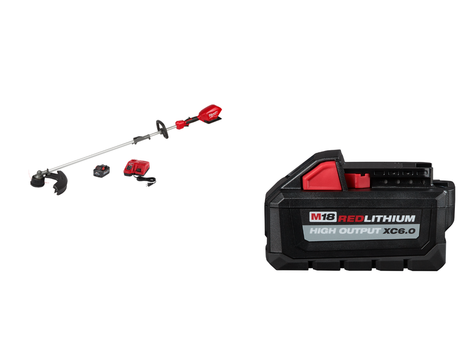 Milwaukee 2825-21ST6 M18 FUEL 18V Cordless String Trimmer w/ 6AH Battery