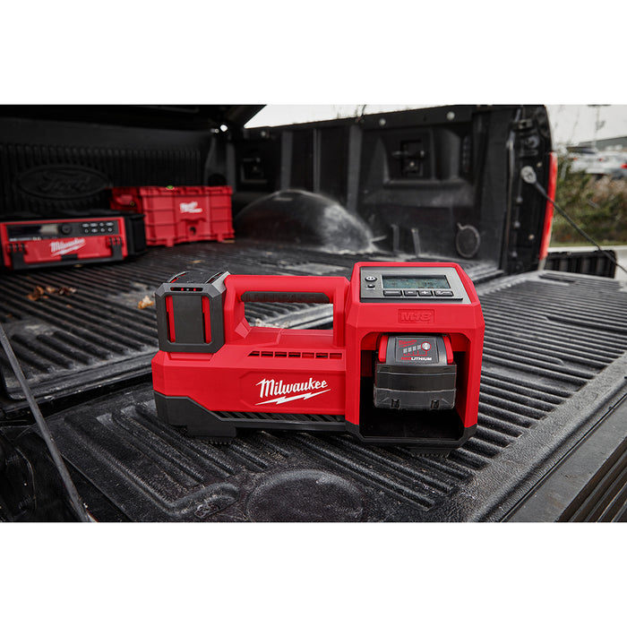 Milwaukee 2848-20KIT M18 18V Tire Inflator w/ 2 - 6AH Batteries/Dual Bay Charger