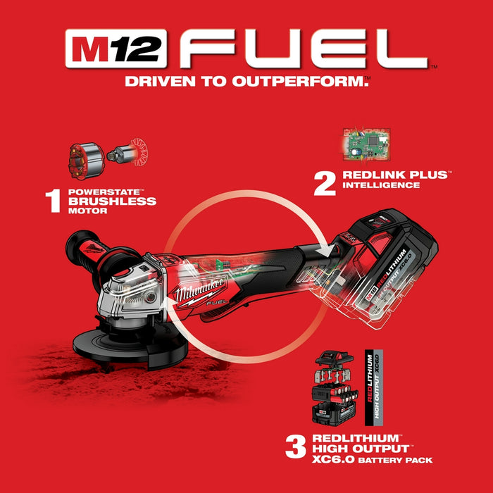 Milwaukee 2912-22GR M18 FUEL 18V 1" SDS+ Rotary Hammer / Grinder Combo Kit