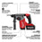 Milwaukee 2912-22GR M18 FUEL 18V 1" SDS+ Rotary Hammer / Grinder Combo Kit