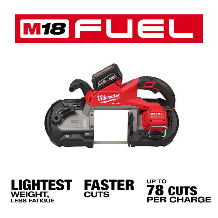 Milwaukee 2929-22 M18 FUEL Brushless Cordless Lightweight Deep Cut Band Saw Kit