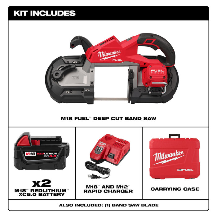 Milwaukee 2929-22 M18 FUEL Brushless Cordless Lightweight Deep Cut Band Saw Kit