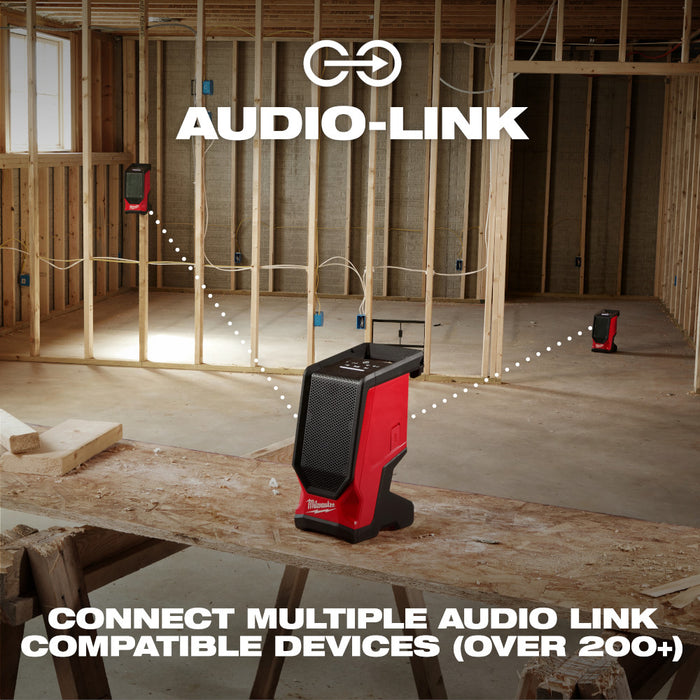 Milwaukee 2954-20 M18 18V Cordless Li-Ion Bluetooth Jobsite Speaker - Bare Tool