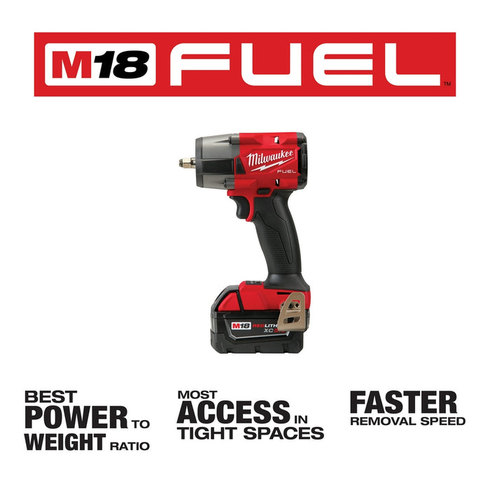 Milwaukee 3010-22 M18 FUEL 18V 1/2" HTIW - 3/8" MTIW Automotive Combo Kit