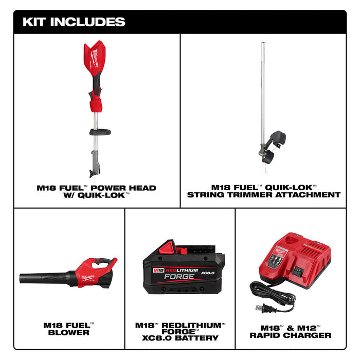 Milwaukee 3031-21 M18 FUEL 18V String Trimmer/Blower Combo Kit