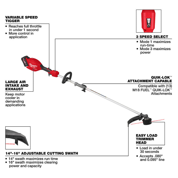 Milwaukee 3031-21 M18 FUEL 18V String Trimmer/Blower Combo Kit