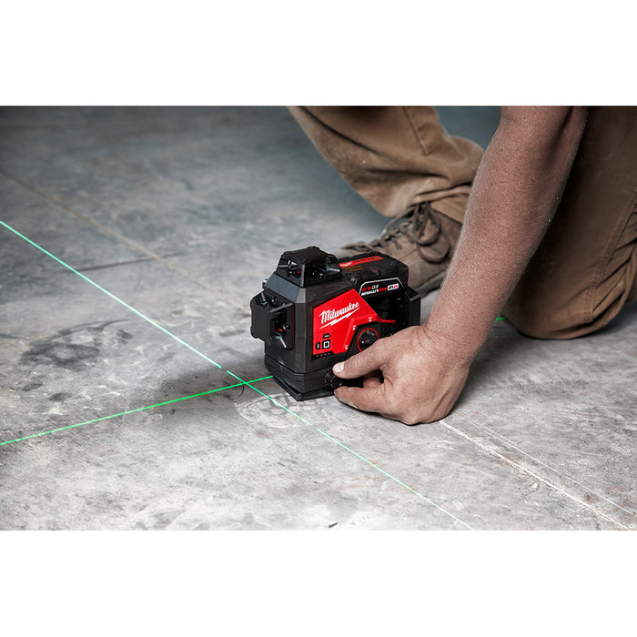 Milwaukee 3632-21 M12 12V Lithium-Ion Cordless Green 3-Plane Laser Level Kit