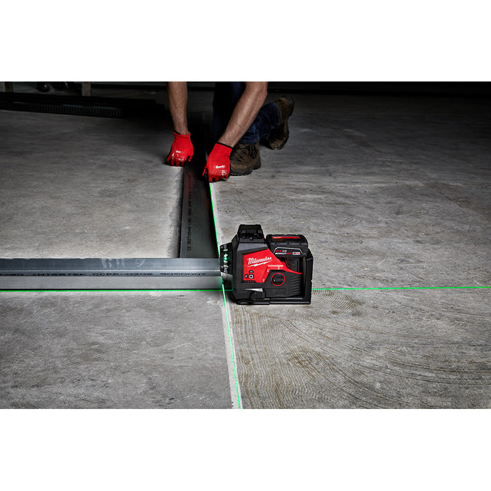 Milwaukee 3632-21 M12 12V Lithium-Ion Cordless Green 3-Plane Laser Level Kit