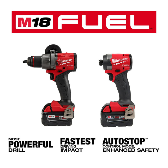 Milwaukee 3697-22HS M18 FUEL 18V 2 Cordless Tool Combo Kit w/ Hole Saw Kit