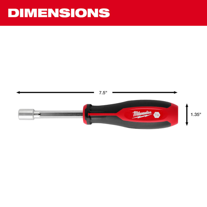 Milwaukee 48-22-2542 SAE HollowCore Magnetic Nut Driver Set - 2 PC