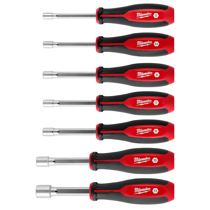 Milwaukee 48-22-2548 Metric HollowCore Magnetic Nut Driver Set - 7 PC