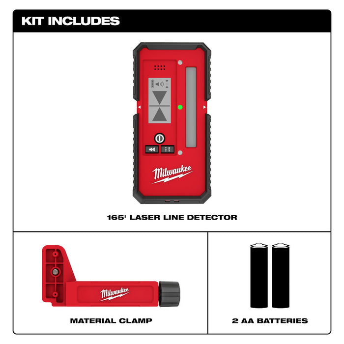 Milwaukee 48-35-1211 165' Cordless Impact Resistant Laser Line Detector