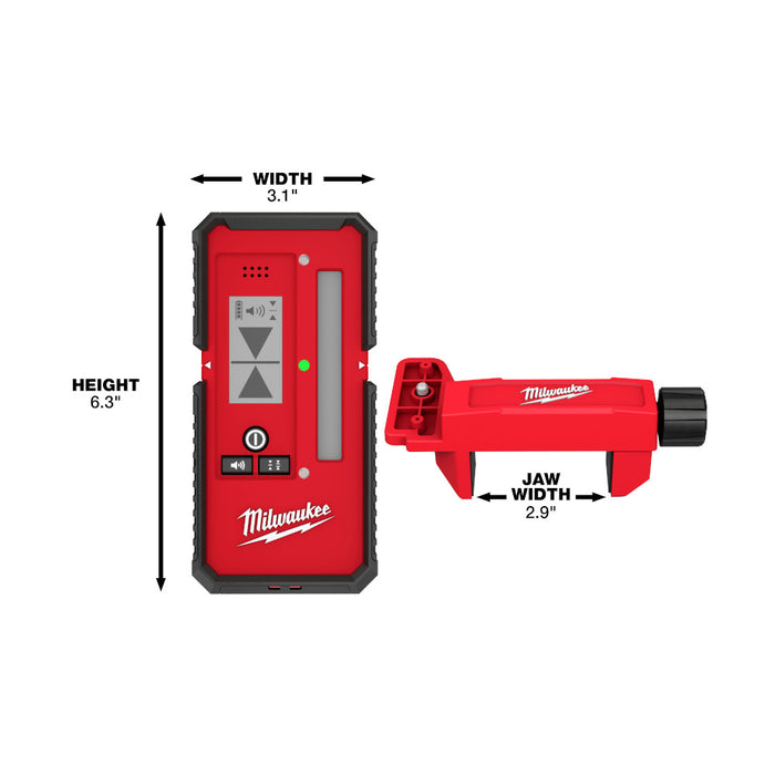 Milwaukee 48-35-1211 165' Cordless Impact Resistant Laser Line Detector