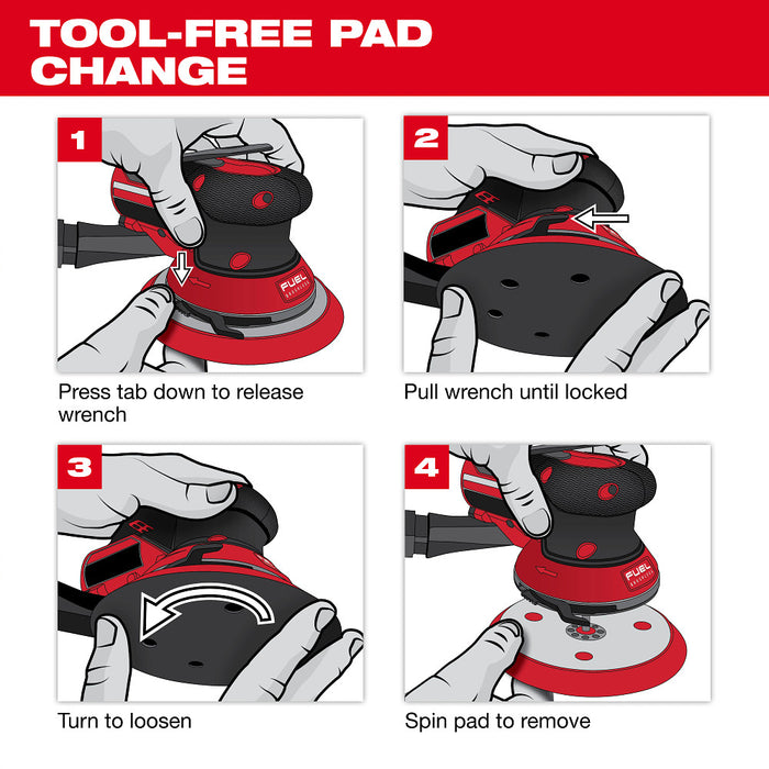 Milwaukee 49-36-2583 6" Hook and Loop Sander Backing Pad - Soft