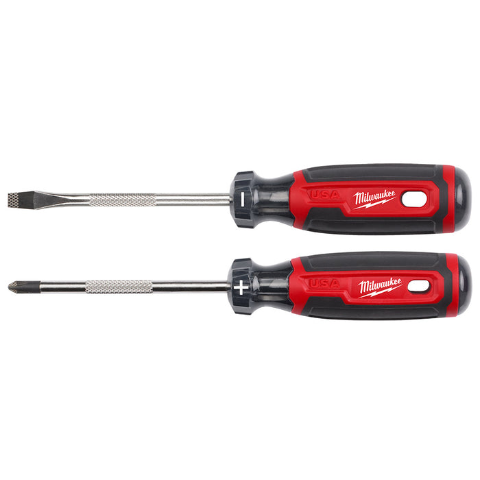 Milwaukee MT200-2 Cushion Grip Screwdriver Set - Made in USA - 2 PC