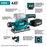 Makita XOB03Z 18V LXT 1/3" Sheet Brushless Cordless Finishing Sander - Bare Tool