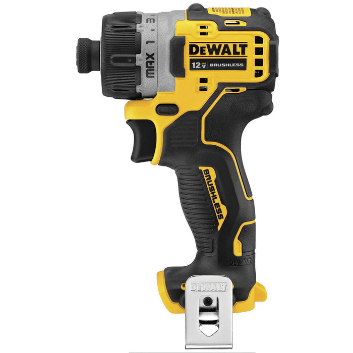 DeWALT DCF601B 12V MAX 1/4" Brushless Screwdriver Portability Clip - Bare Tool