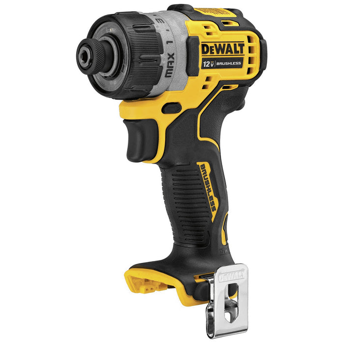 DeWALT DCF601B 12V MAX 1/4" Brushless Screwdriver Portability Clip - Bare Tool