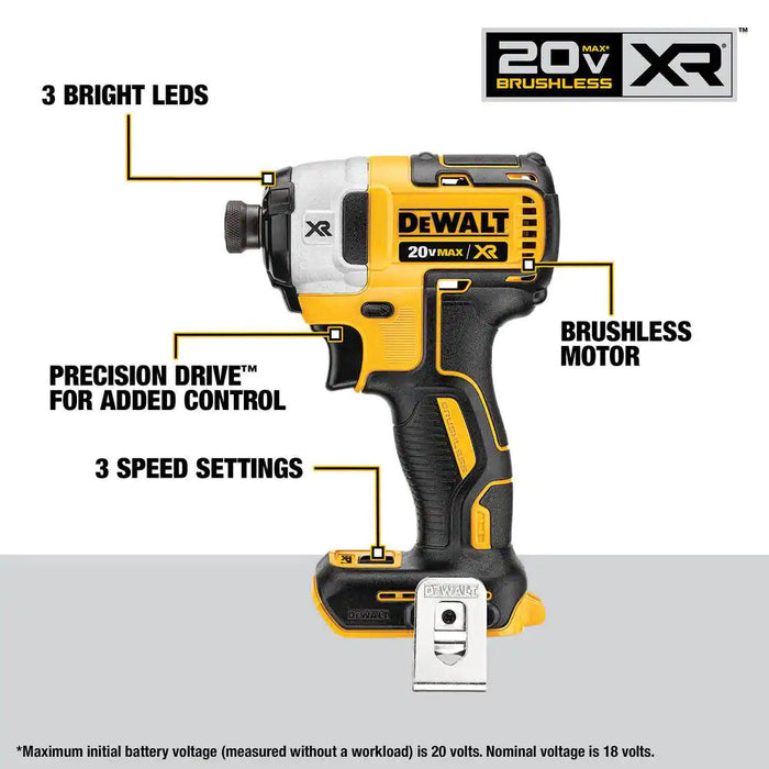 DeWALT DCK249M2 20V MAX XR Brushless Cordless Li-Ion 2 Tool Combo Kit