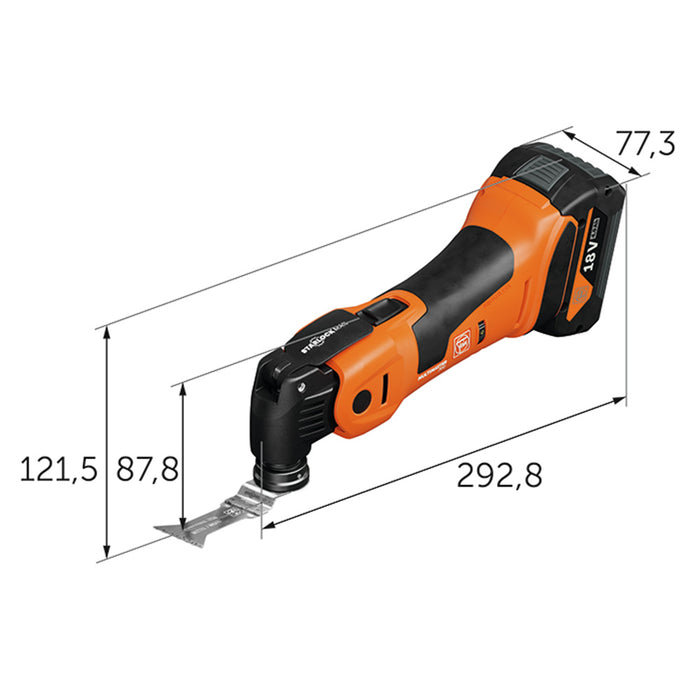 Fein 71293662090 18V Multimaster 700 MAX SELECT Oscillating MultiTool -Bare Tool