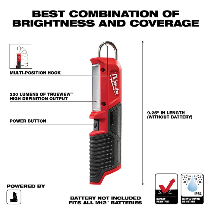 Milwaukee 2351-20 M12 12V Led Stick Light - Bare Tool